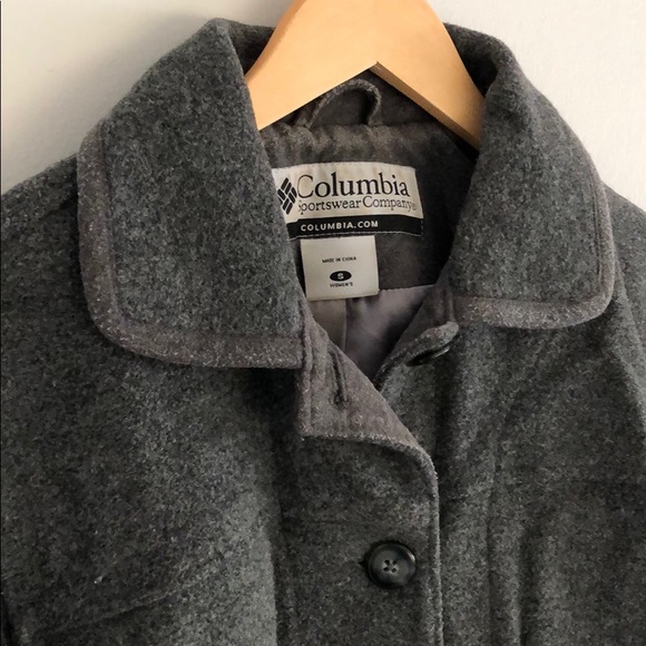 Columbia Wool Button up Bomber Jacket - Picture 3 of 4